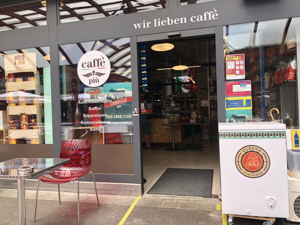 Caffè più, ein echtes Juwel im Einkaufszentrum in Ittigen.